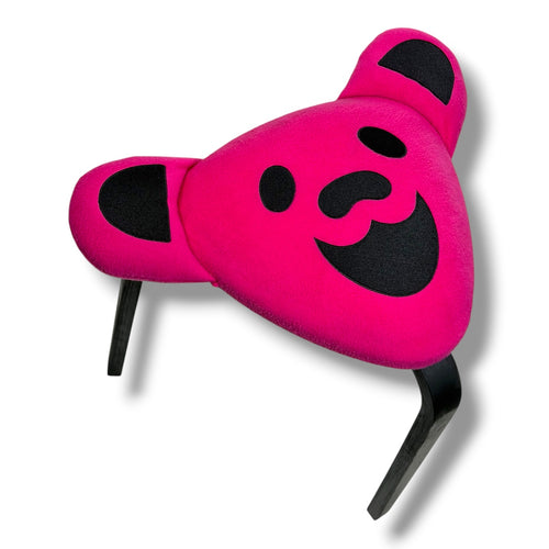 Bear Stool — Hand-Upholstered Sherpa Stool in Green, Blue, Yellow, or Pink